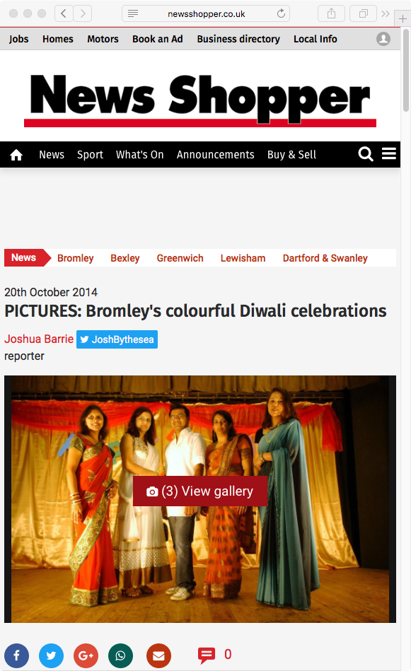 Bromley's colourful Diwali celebrations